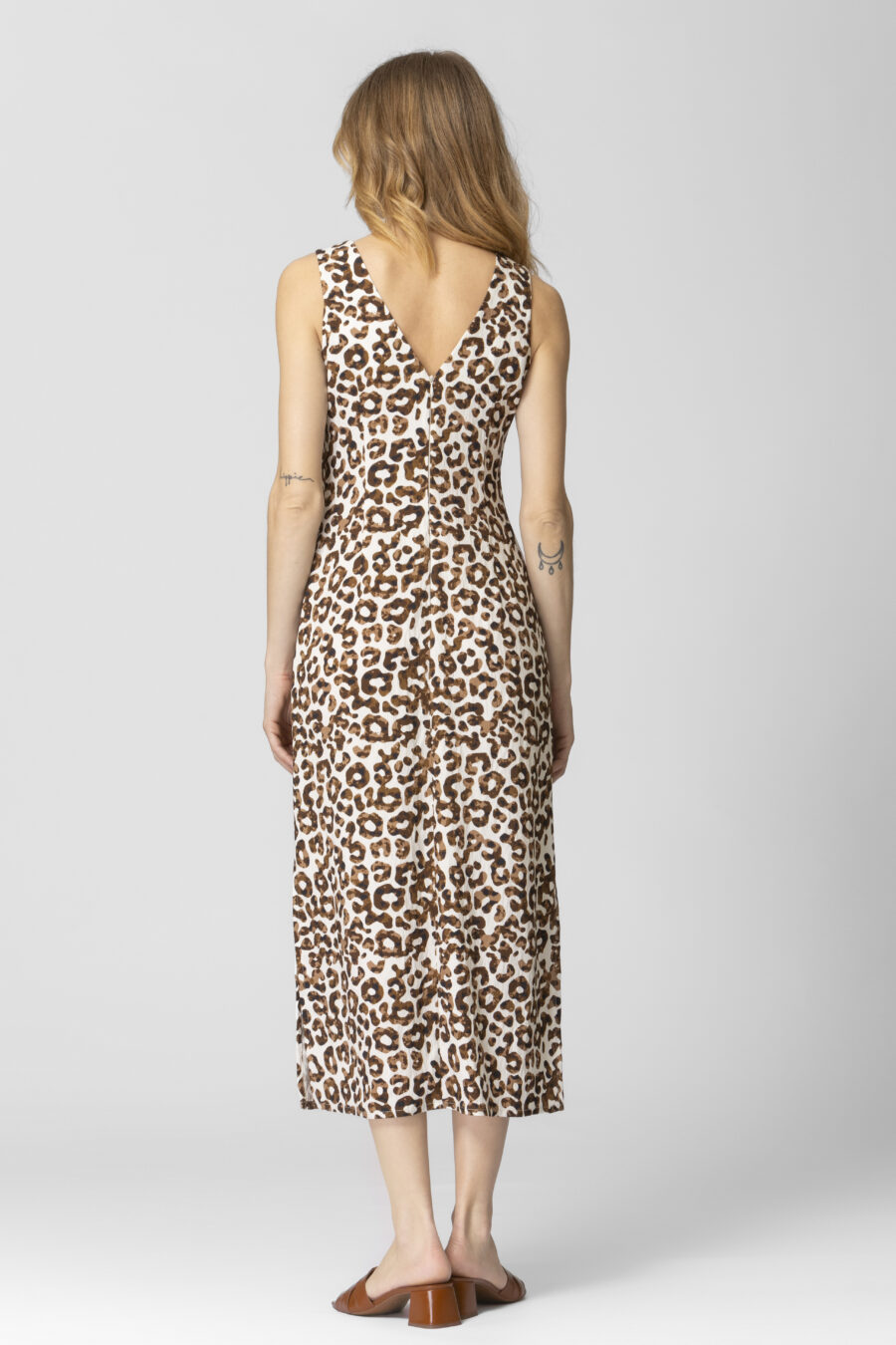ΜΑΚΡΥ ΑΜΑΝΙΚΟ ΦΟΡΕΜΑ ΜΕ ANIMAL PRINT - Image 3