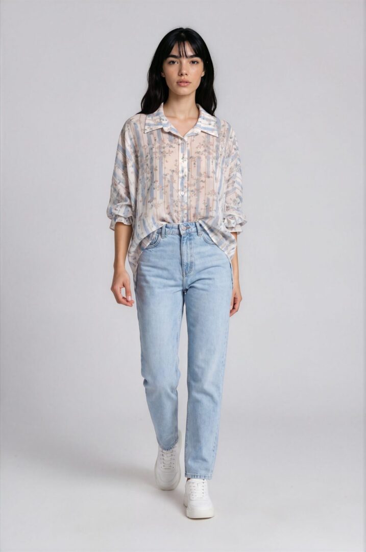 ΠΟΥΚΑΜΙΣΟ ΜΕ FLORAL PRINT - Image 2
