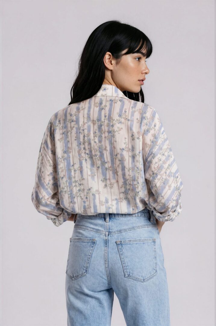 ΠΟΥΚΑΜΙΣΟ ΜΕ FLORAL PRINT - Image 3